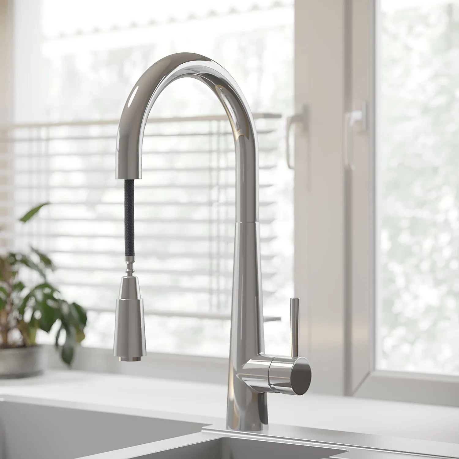 Chrome Single-Lever Mixer Tap