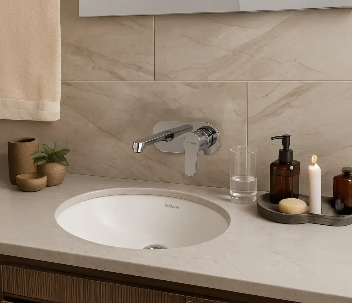 Wall-Mount Basin & Mixer Set