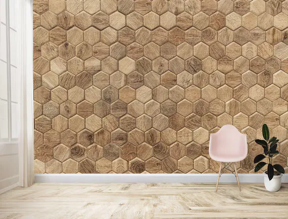 Wood-Texture Decorative Panel